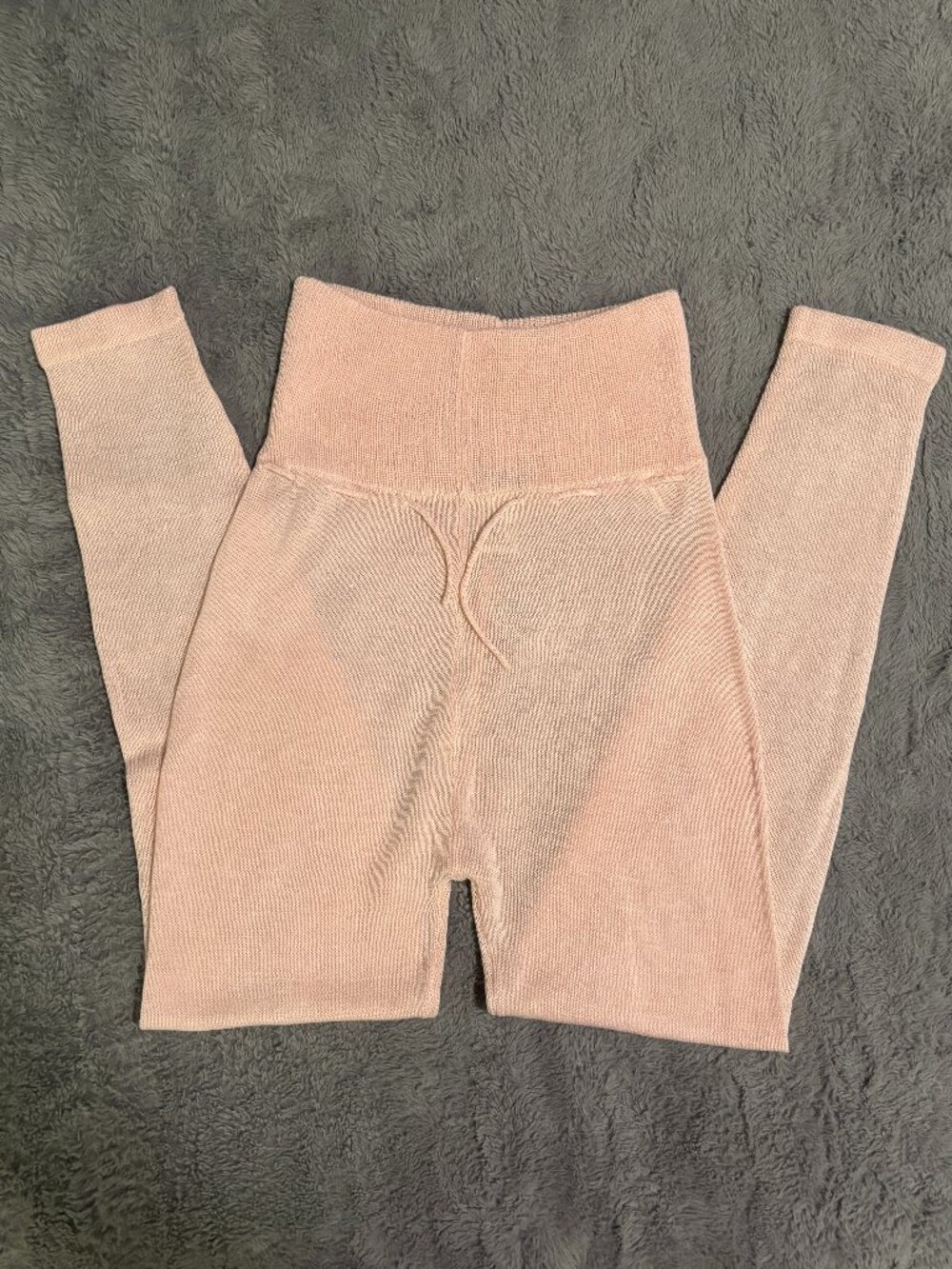 Danskin Women’s Sweater Knit High-Waisted Leggings Pink Size Small Like New